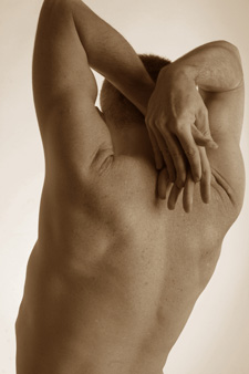 Man stretching